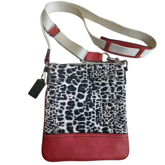 COACH Legacy Ocelot Print Swingpack Crossbody Bag - Picture 2 of 8